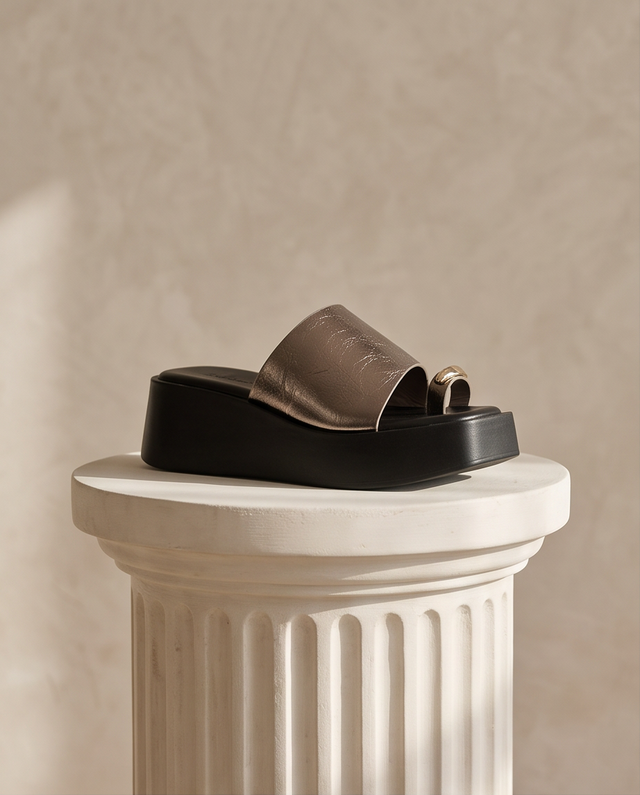 Sandalias cromo